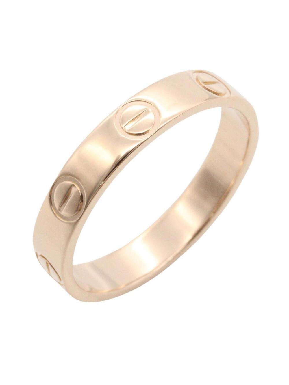 Cartier Mini Love Ring 18Kpg Pink Rose #309608C13B